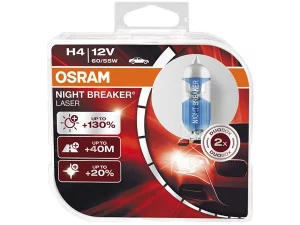 Λάμπα Αυτοκινήτου Osram H4 Night Breaker Laser +150% 12V 2τμχ