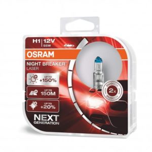 Λάμπα Αυτοκινήτου Osram H1 Night Breaker Laser +150% 12V 2τμχ