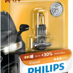 Λάμπες Αυτοκινήτου Philips H1 Vision 12V 55W Blister 1τμχ