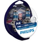 Λάμπες Αυτοκινήτου Philips H4 RacingVision +150% 12V 2τμχ