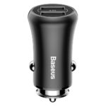 Baseus Gentleman Universal Car Charger Φορτιστής Αυτοκινήτου 2x USB 4.8A Μαύρο (CCALL-GB01)