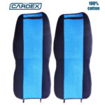 Πλατοκαθίσματα Αυτοκινήτου Πετσετέ Μπλέ/Μαύρο 2τμχ