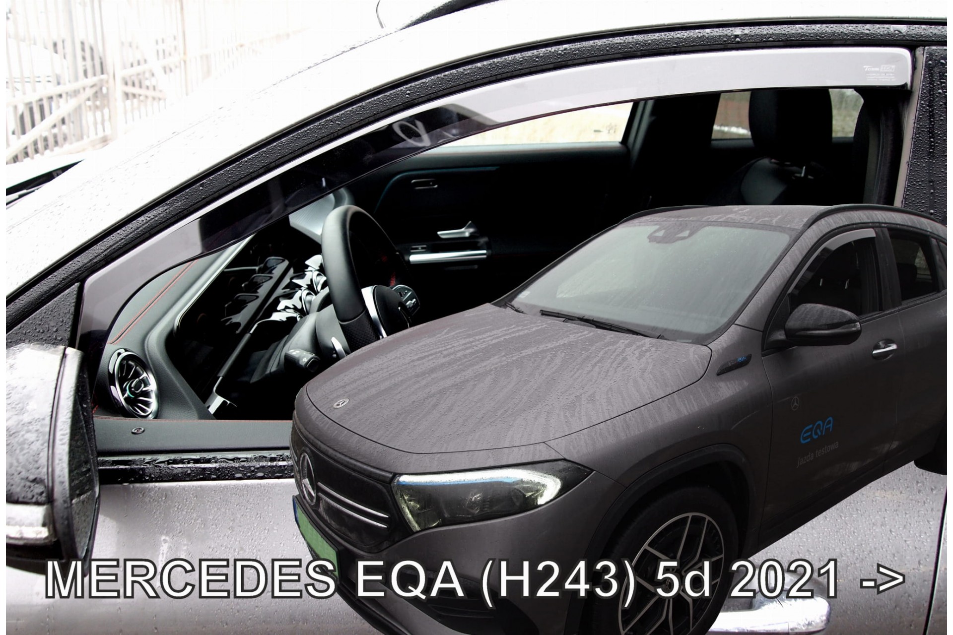 ΑΝΕΜΟΘΡΑΥΣΤΕΣ ΓΙΑ MERCEDES EQA H243 5D 2021+  ΖΕΥΓΑΡΙ ΑΠΟ ΕΥΚΑΜΠΤΟ ΦΙΜΕ ΠΛΑΣΤΙΚΟ HEKO – 2 ΤΕΜ.