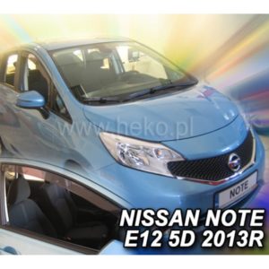 ΑΝΕΜΟΘΡΑΥΣΤΕΣ ΓΙΑ NISSAN NOTE E12 5D 2013+ ΖΕΥΓΑΡΙ ΑΠΟ ΕΥΚΑΜΠΤΟ ΦΙΜΕ ΠΛΑΣΤΙΚΟ HEKO – 2 ΤΕΜ.