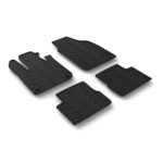 ΣΥΜΒΑΤΑ ΠΑΤΑΚΙΑ ΣΕ ΣΚΑΦΗ ΛΑΣΤΙΧΟ ΓΙΑ FIAT 500 NUOVA ΗΛΕΚΤΡΙΚΟ 04/2020+ SUMISURA ΣΕ ΜΑΥΡΟ ΧΡΩΜΑ ME ΚΟΥΜΠΩΜΑΤΑ LAMPA - 4 ΤΕΜ.