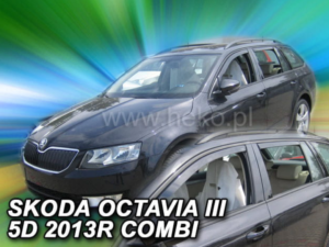 ΑΝΕΜΟΘΡΑΥΣΤΕΣ ΓΙΑ SKODA OCTAVIA III 5D COMBI 2013-2020 ΣΕΤ ΑΥΤΟΚΙΝΗΤΟΥ ΑΠΟ ΕΥΚΑΜΠΤΟ ΦΙΜΕ ΠΛΑΣΤΙΚΟ HEKO – 4 ΤΕΜ.