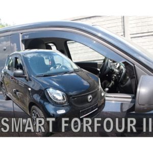 ΑΝΕΜΟΘΡΑΥΣΤΕΣ ΓΙΑ RENAULT TWINGO 5D 2014+ / SMART FORFOUR 453 5D 2014+ ΖΕΥΓΑΡΙ ΑΠΟ ΕΥΚΑΜΠΤΟ ΦΙΜΕ ΠΛΑΣΤΙΚΟ HEKO – 2 ΤΕΜ..