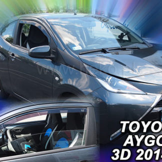 TOYOTA AYGO 3D 2014+ ΖΕΥΓΑΡΙ ΑΝΕΜΟΘΡΑΥΣΤΕΣ ΑΥΤΟΚΙΝΗΤΟΥ ΑΠΟ ΕΥΚΑΜΠΤΟ ΦΙΜΕ ΠΛΑΣΤΙΚΟ HEKO - 2 ΤΕΜ.