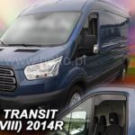 ΑΝΕΜΟΘΡΑΥΣΤΕΣ ΓΙΑ FORD TRANSIT 8 2013+ ΚΟΝΤΟ ΖΕΥΓΑΡΙ ΑΠΟ ΕΥΚΑΜΠΤΟ ΦΙΜΕ ΠΛΑΣΤΙΚΟ HEKO - 2 ΤΕΜ.