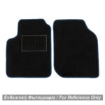 ΜΑΡΚΕ ΠΑΤΑΚΙΑ ΜΟΚΕΤΑ ΓΙΑ MERCEDES SMART 451 2007-2014 ΜΑΥΡΟ ΜΕ ΜΠΛΕ ΡΕΛΙ RACE AXION - 2 ΤΕΜ.