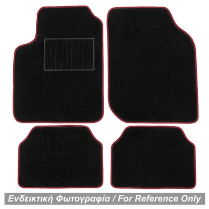 SEAT LEON 2006-2012 ΠΑΤΑΚΙΑ ΜΑΡΚΕ ΜΟΚΕΤΑ (ΜΑΥΡΟ ΜΕ ΚΟΚΚΙΝΟ ΡΕΛΙ) - 4 ΤΕΜ.
