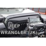 ΑΝΕΜΟΘΡΑΥΣΤΗΣ ΚΑΠΩ ΑΥΤΟΚΙΝΗΤΟΥ ΓΙΑ JEEP WRANGLER 2007-2018 ΑΠΟ ΕΥΚΑΜΠΤΟ ΦΙΜΕ ΠΛΑΣΤΙΚΟ HEKO - 1 ΤΕΜ.