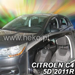 ΑΝΕΜΟΘΡΑΥΣΤΕΣ ΓΙΑ CITROEN C4 2 5D 2008-2017 ΖΕΥΓΑΡΙ ΑΠΟ ΕΥΚΑΜΠΤΟ ΦΙΜΕ ΠΛΑΣΤΙΚΟ HEKO – 2 ΤΕΜ.