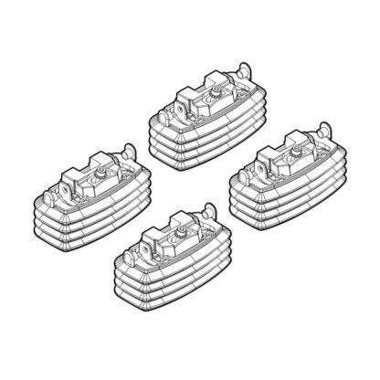 MERCEDES E-KLAS W211 3/02-2/09 KIT ΑΚΡΑ (ΠΟΔΙΑ) ΓΙΑ ΜΠΑΡΕΣ NORDRIVE