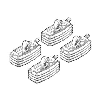 FIAT IDEA 01/04-11/12 KIT ΑΚΡΑ (ΠΟΔΙΑ) ΓΙΑ ΜΠΑΡΕΣ NORDRIVE