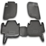 ΜΑΡΚΕ ΠΑΤΑΚΙΑ ΣΕ ΣΚΑΦΗ TPE ΛΑΣΤΙΧΟ ΓΙΑ MITSUBISHI PAJERO SPORT 5D 07/2008-2016  ΣΕ ΑΝΘΡΑΚΙ ΣΚΟΥΡΟ ΓΚΡΙ ΧΡΩΜΑ NOVLINE - 4 ΤΕΜ.