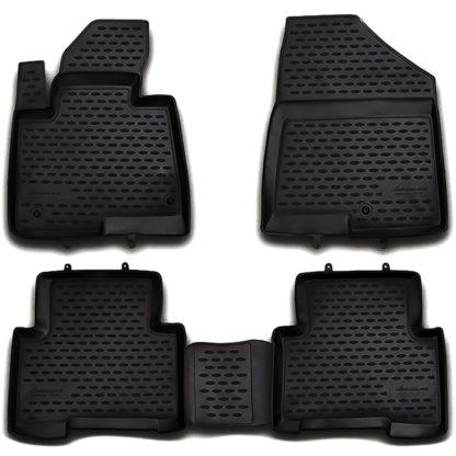HYUNDAI SANTA FE 5D 2012+ ΠΑΤ.ΜΑΡΚ.ΛΑΣΤΙΧΟ ΣΚΑΦΑΚΙΑ (ΜΑΥΡΟ) - 4ΤΕΜ.