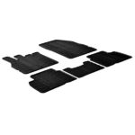 ΠΑΤΑΚΙΑ ΣΕ ΣΚΑΦΗ ΛΑΣΤΙΧΟ ΓΙΑ RENAULT SCENIC III 05/2009-2016 SUMISURA ΣΕ ΜΑΥΡΟ ΧΡΩΜΑ ME ΚΟΥΜΠΩΜΑΤΑ LAMPA - 5 ΤΕΜ.