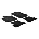 ΠΑΤΑΚΙΑ ΣΕ ΣΚΑΦΗ ΛΑΣΤΙΧΟ ΓΙΑ RENAULT CLIO III 10/2005-2012 SUMISURA ΣΕ ΜΑΥΡΟ ΧΡΩΜΑ ME ΚΟΥΜΠΩΜΑΤΑ LAMPA - 4 ΤΕΜ.