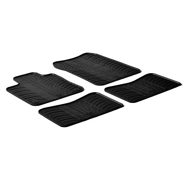 RENAULT TWINGO II 06/2007-2014 ΜΑΡΚΕ ΠΑΤΑΚΙΑ SUMISURA ΛΑΣΤΙΧΟ ΣΕ ΜΑΥΡΟ ΧΡΩΜΑ ME ΚΟΥΜΠΩΜΑΤΑ LAMPA - 4 ΤΕΜ.