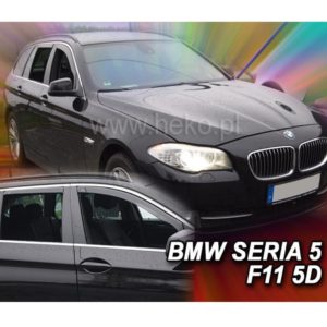 ΑΝΕΜΟΘΡΑΥΣΤΕΣ ΓΙΑ BMW 5 F11 4D WAGON 2010-2017 ΣΕΤ ΑΥΤΟΚΙΝΗΤΟΥ ΑΠΟ ΕΥΚΑΜΠΤΟ ΦΙΜΕ ΠΛΑΣΤΙΚΟ HEKO – 4 ΤΕΜ.