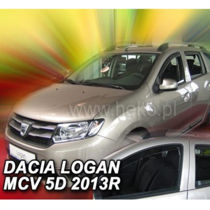 DACIA LOGAN MCV II 5D 2013+ ΣΕΤ ΑΝΕΜΟΘΡΑΥΣΤΕΣ ΑΥΤΟΚΙΝΗΤΟΥ ΑΠΟ ΕΥΚΑΜΠΤΟ ΦΙΜΕ ΠΛΑΣΤΙΚΟ HEKO - 4 ΤΕΜ.