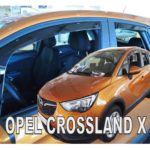 ΑΝΕΜΟΘΡΑΥΣΤΕΣ ΓΙΑ OPEL CROSSLAND X 5D 2017+ ΣΕΤ ΑΥΤΟΚΙΝΗΤΟΥ ΑΠΟ ΕΥΚΑΜΠΤΟ ΦΙΜΕ ΠΛΑΣΤΙΚΟ HEKO - 4 ΤΕΜ.