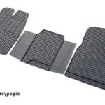 Cik - ΠΑΤΑΚΙΑ ΑΥΤΟΚΙΝΗΤΟΥ ΑΠΟ ΛΑΣΤΙΧΟ ΓΙΑ FORD TRANSIT / CUSTOM TOURNEO / KOMBI 3ΘΕΣΙΟ 2015+ (1Η ΣΕΙΡΑ ΚΑΘΙΣΜΑΤΩΝ) ΣΕ ΜΑΥΡΟ ΧΡΩΜΑ ΜΕ ΚΟΥΜΠΩΜΑΤΑ - 3 ΤΕΜ. (RM.FO.0025/CK)