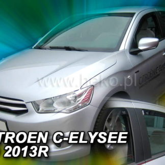 CITROEN C-ELYSEE 4D 2013+ ΣΕΤ ΑΝΕΜΟΘΡΑΥΣΤΕΣ ΑΥΤΟΚΙΝΗΤΟΥ ΑΠΟ ΕΥΚΑΜΠΤΟ ΦΙΜΕ ΠΛΑΣΤΙΚΟ HEKO - 4 ΤΕΜ.