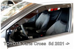 ΑΝΕΜΟΘΡΑΥΣΤΕΣ ΓΙΑ TOYOTA YARIS CROSS 5D 2021+ ΖΕΥΓΑΡΙ ΑΠΟ ΕΥΚΑΜΠΤΟ ΦΙΜΕ ΠΛΑΣΤΙΚΟ HEKO – 2 ΤΕΜ.