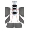 RENAULT CAPTUR 5D 2013+ ΚΟΥΡΤΙΝΑΚΙΑ ΜΑΡΚΕ CAR SHADES - 6 ΤΕΜ.