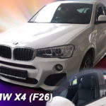 BMW X4 F26 5D 2013-2018 ΣΕΤ ΑΝΕΜΟΘΡΑΥΣΤΕΣ ΑΥΤΟΚΙΝΗΤΟΥ ΑΠΟ ΕΥΚΑΜΠΤΟ ΦΙΜΕ ΠΛΑΣΤΙΚΟ HEKO - 4 ΤΕΜ.