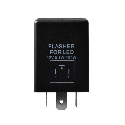 LED FLASHER (ΦΛΑΣΙΕΡΑ) 3 ΕΠΑΦΩΝ (L+-) 30x30x30mm M-TECH - 1ΤΕΜ.