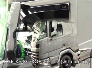 ΑΝΕΜΟΘΡΑΥΣΤΕΣ ΓΙΑ DAF XF/XG/XG+ 2021+ ΜΕ ΚΑΘΡΕΠΤΗ ΖΕΥΓΑΡΙ ΑΠΟ ΕΥΚΑΜΠΤΟ ΦΙΜΕ ΠΛΑΣΤΙΚΟ HEKO – 2 ΤΕΜ.