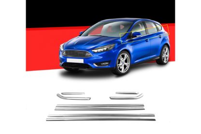 FORD FOCUS 5D HB 2011+ TRIM ΠΑΡΑΘΥΡΩΝ ΑΝΟΞ.ΑΤΣΑΛΙ ΧΡΩΜΙΟ S-DIZAYN - 8ΤΕΜ