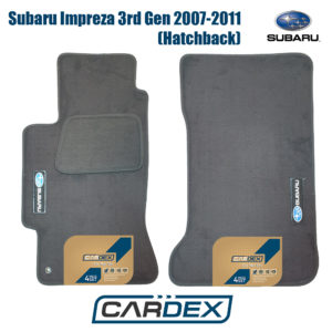 Πατάκια Αυτοκινήτου Subaru Impreza Hatchback (2007 -2011) Μαρκέ μοκέτα Velourtec™ 2τμχ της Cardex
