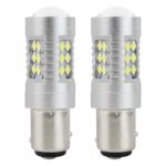 Amio - P21/5W BA15d 12/24V 24xSMD 3030 6.000K LED CAN-BUS 15SMD 2835 -2 ΤΕΜ. (01438/AM)