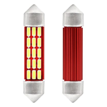 ΛΑΜΠΑΚΙΑ ΠΛΑΦΟΝΙΕΡΑΣ 41mm 12V 5.600K 20xSMD 4014 LED CAN-BUS AMIO - 2 ΤΕΜ.