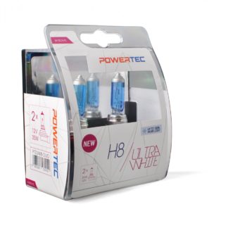 H8 12V 35W PGJ19-1 POWERTEC ULTRA WHITE 2ΤΕΜ. M-TECH