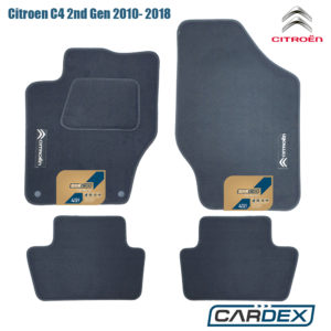 Πατάκια Αυτοκινήτου Citroen C4 2010-2018 Μαρκέ μοκέτα Velourtec™ 4τμχ της Cardex
