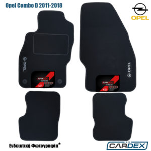Πατάκια Αυτοκινήτου Opel Combo D 2011-2018 Μαρκέ μοκέτα Eco-Line 4τμχ της Cardex