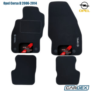 Πατάκια Αυτοκινήτου Opel Corsa D 2006-2014 Μαρκέ μοκέτα Eco-Line 4τμχ της Cardex