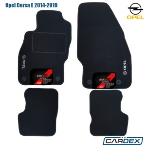 Πατάκια Αυτοκινήτου Opel Corsa E 2014-2019 Μαρκέ μοκέτα Eco-Line 4τμχ της Cardex