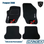 Πατάκια Αυτοκινήτου Peugeot 2008 2013-2018 Μαρκέ μοκέτα Eco-Line 4τμχ της Cardex