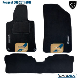 Πατάκια Αυτοκινήτου Peugeot 508 2011- 2017 Μαρκέ μοκέτα Velourtec™ 4τμχ της Cardex