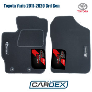 Πατάκια Αυτοκινήτου Toyota Yaris (2011-2020) Μαρκέ μοκέτα Eco-Line 2τμχ της Cardex