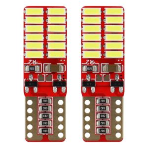 T10 W5W 12V W2,1×9,5d ΛΕΥΚΟ 5.600K 24SMDx4014 (ΚΑΡΦΩΤΟ – CAN-BUS) 2ΤΕΜ.