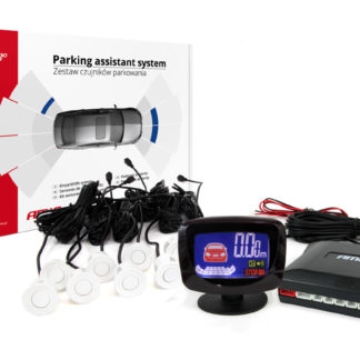 ΣΥΣΤΗΜΑ ΠΑΡΚΑΡΙΣΜΑΤΟΣ 12V ΜΕ 8 ΑΙΣΘΗΤΗΡΕΣ (ΛΕΥΚΟ) 22mm ΚΑΙ ΟΘΟΝΗ LED- GRAF AMIO - 1 ΤΕΜ.