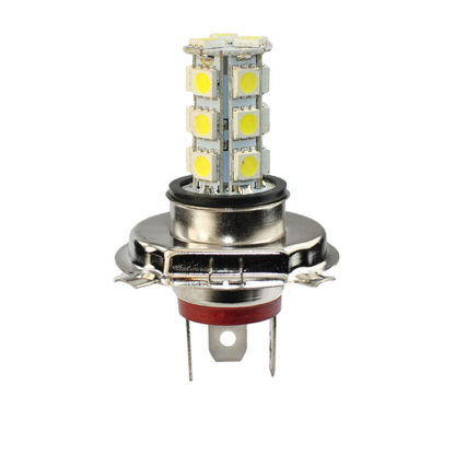 H4 12V P43t LED 18xSMD5050 4,32w PREMIUM ΛΕΥΚΟ 1ΤΕΜ.