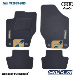 Πατάκια Αυτοκινήτου Audi Α3 2003-2013 Μαρκέ μοκέτα Velourtec™ 4τμχ της Cardex